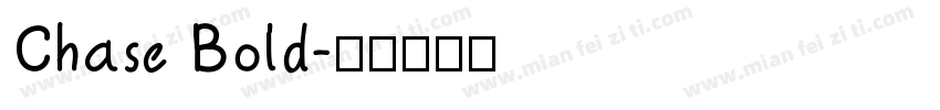 Chase Bold字体转换